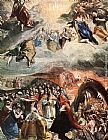El Greco Adoration of the Name of Jesus (Dream of Philip II) painting